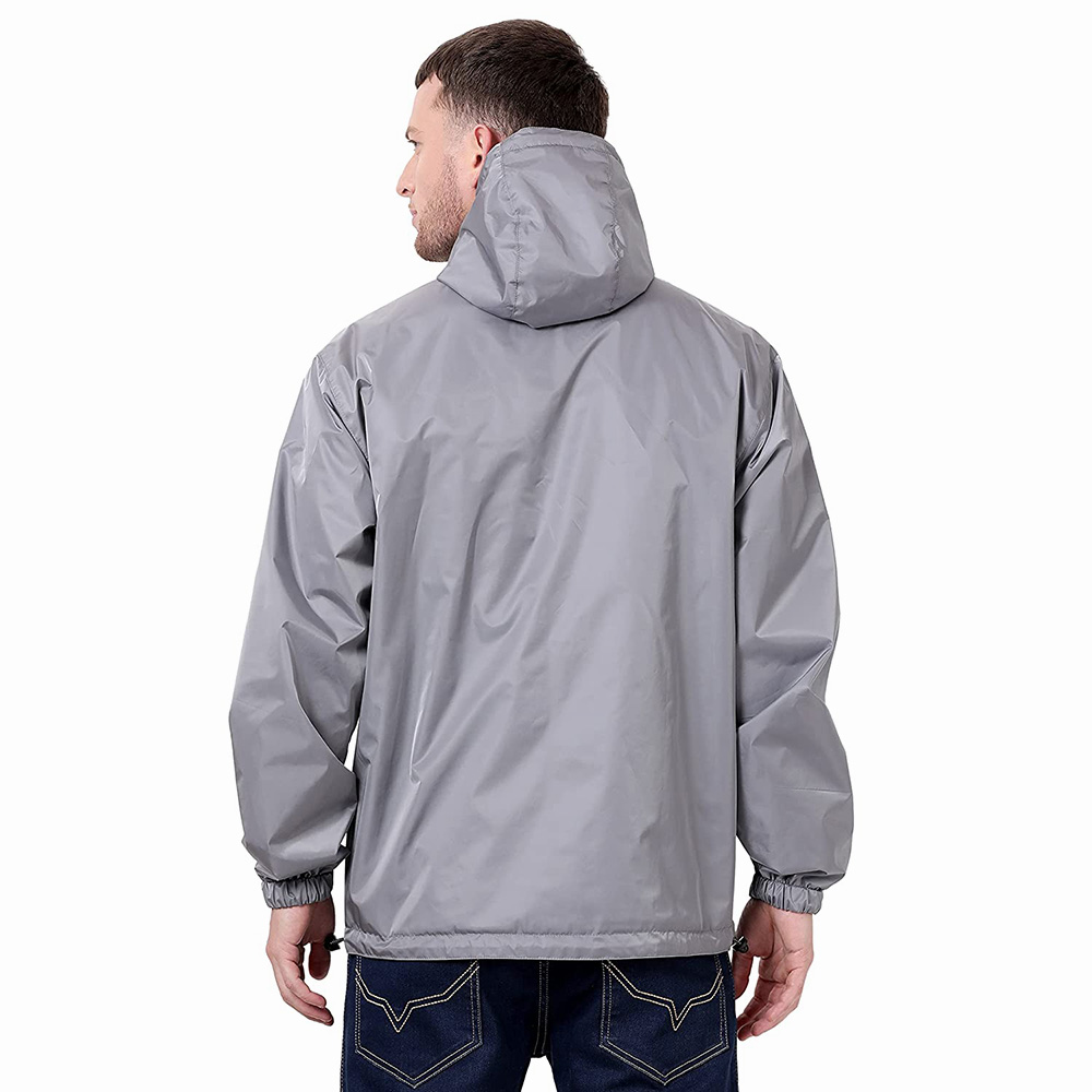 National Apparels Summer Hiking Farm Work Rain Jacket Man PU Hooded Rainsuit Pants Outdoor Hunter Fashion Mens Raincoat